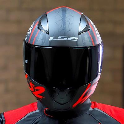 Ls2 Rapid Raven Full Face Motosiklet Kaskı - Siyah Vizörlü