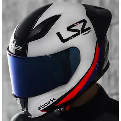 Ls2 Rapid Stark Race Full Face Motosiklet Kaskı Yarış Spoiler + Şeffaf ve Gökkuşağı Vizör