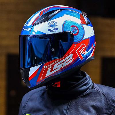 Ls2 Rapid Stratus Full Face Motosiklet Kaskı - Gökkuşağı Vizörlü