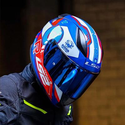 Ls2 Rapid Stratus Full Face Motosiklet Kaskı - Gökkuşağı Vizörlü