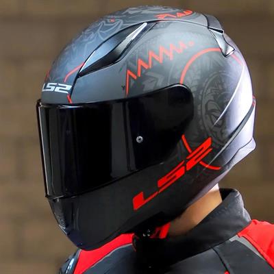 Ls2 Rapid Takaroa Full Face Motosiklet Kaskı - Siyah Vizörlü