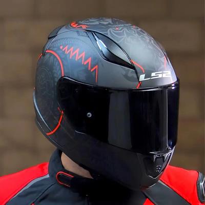 Ls2 Rapid Takaroa Full Face Motosiklet Kaskı - Siyah Vizörlü
