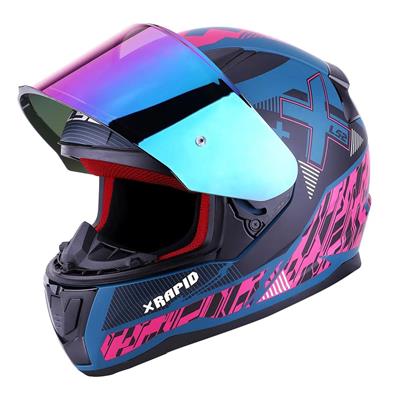 Ls2 Rapid Xtreet Full Face Motosiklet Kaskı - Şeffaf + Gökkuşağı Vizörlü