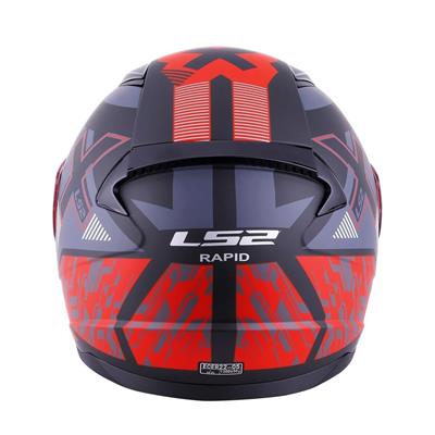 Ls2 Rapid Xtreet Full Face Motosiklet Kaskı - Siyah Vizörlü