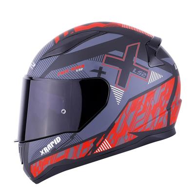 Ls2 Rapid Xtreet Full Face Motosiklet Kaskı - Siyah Vizörlü