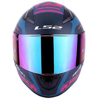 Ls2 Rapid Xtreet Full Face Motosiklet Kaskı - Koyu Mavi Vizörlü