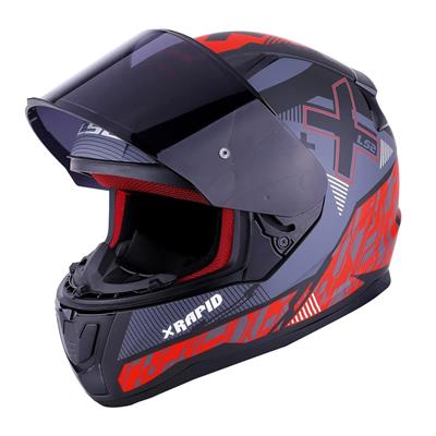 Ls2 Rapid Xtreet Full Face Motosiklet Kaskı - Siyah Vizörlü