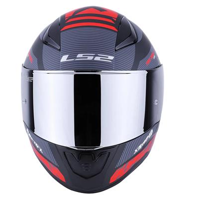 Ls2 Rapid Xtreet Full Face Motosiklet Kaskı - Şeffaf + Siyah Vizörlü