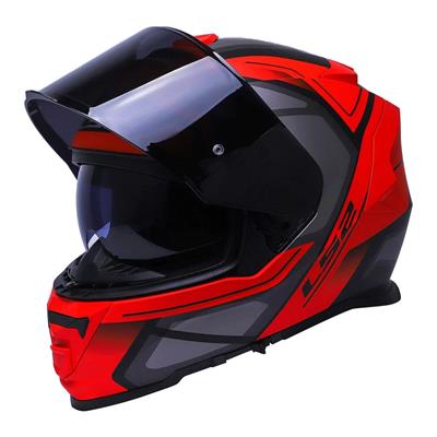 Ls2 Storm 2 Faster Full Face Motosiklet Kaskı Şeffaf + Siyah Vizörlü