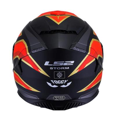 Ls2 Storm 2 Foggy Full Face Motosiklet Kaskı Şeffaf + Gökkuşağı Vizörlü