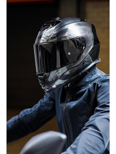 Ls2 Storm 2 Jeans Siyah Vizörlü Kask