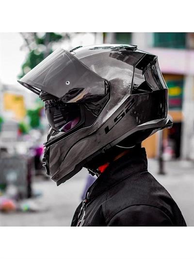 Ls2 Storm 2 Jeans Siyah Vizörlü Kask