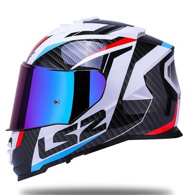 Ls2 Storm 2 Racer Full Face Motosiklet Kaskı Şeffaf + Gökkuşağı Vizörlü