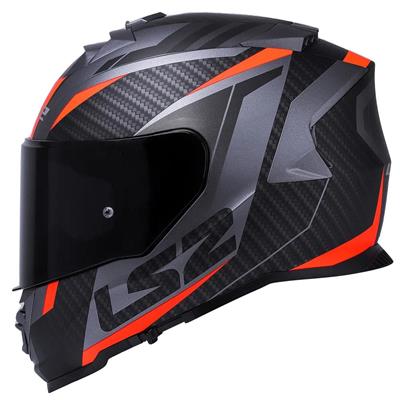 Ls2 Storm 2 Racer Full Face Motosiklet Kaskı Şeffaf + Siyah Vizörlü