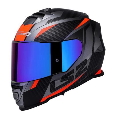 Ls2 Storm 2 Racer Full Face Motosiklet Kaskı Gökkuşağı Vizörlü