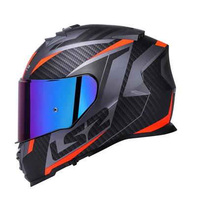 Ls2 Storm 2 Racer Full Face Motosiklet Kaskı Şeffaf + Gökkuşağı Vizörlü