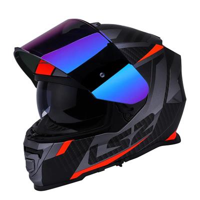 Ls2 Storm 2 Racer Full Face Motosiklet Kaskı Gökkuşağı Vizörlü