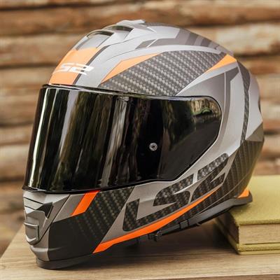 Ls2 Storm 2 Racer Full Face Motosiklet Kaskı Şeffaf + Siyah Vizörlü