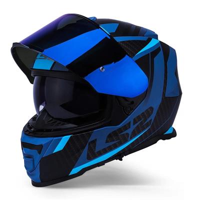 Ls2 Storm 2 Racer Full Face Motosiklet Kaskı Şeffaf + Gökkuşağı Vizörlü