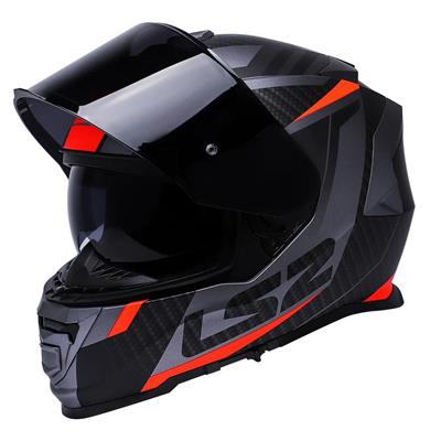 Ls2 Storm 2 Racer Full Face Motosiklet Kaskı Siyah Vizörlü