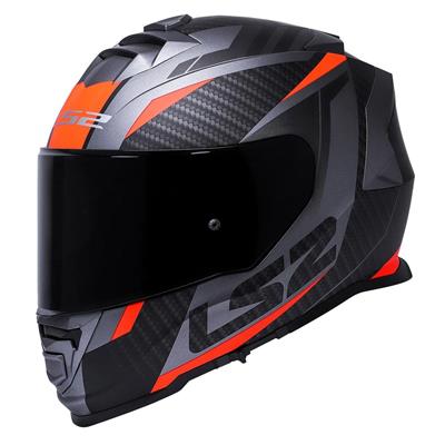 Ls2 Storm 2 Racer Full Face Motosiklet Kaskı Şeffaf + Siyah Vizörlü