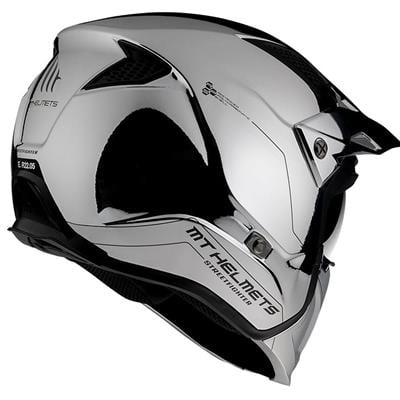 Mt Street Fighter Chromed A2 Çene Açılır Motosiklet Kaskı