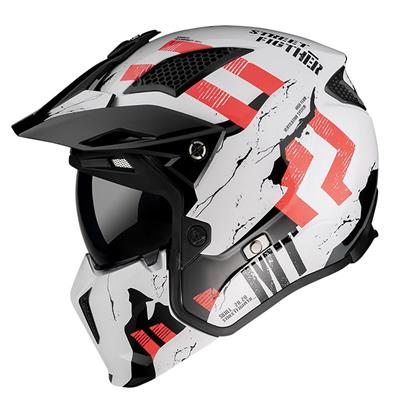 Mt Street Fighter Skull A0 Çene Açılır Motosiklet Kaskı