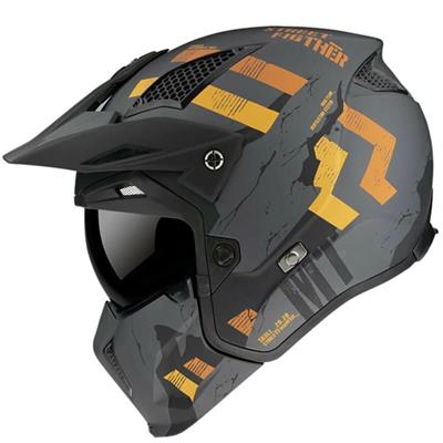 Mt Street Fighter Skull A1 Çene Açılır Motosiklet Kaskı