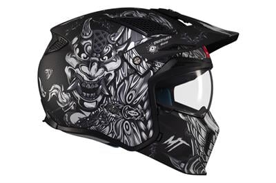 Mt Streetfighter Sv Hrllish B2 Mat Çene Açılır Kask