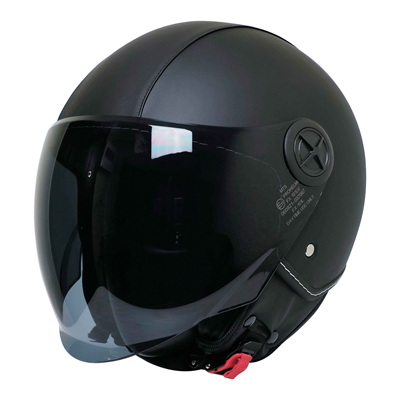 Mts Pro Helmelts FX-101 Deri Açık Motosiklet Kaskı