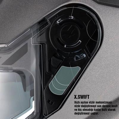 Nexx Y.100 Kapalı Motosiklet Kaskı