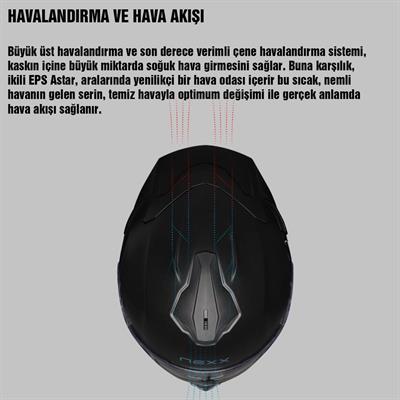 Nexx Y.100R Night Rider Kapalı Motosiklet Kaskı