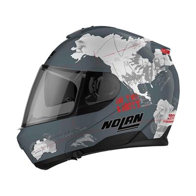 Nolan N100-6 Legend Checa N-COM 030 Çene Açılır Kask