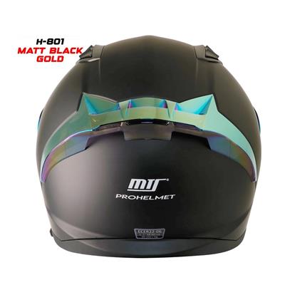 Mts Pro Helmtes M-801 Gold Kapalı Motosiklet Kaskı