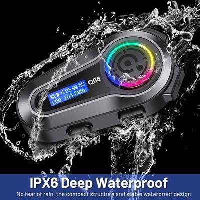 Prosev Q08 Kask Bluetooth Kulaklık Mikrofon Seti - Interkom