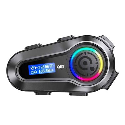 Prosev Q08 Kask Bluetooth Kulaklık Mikrofon Seti - Interkom