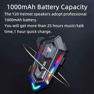 Prosev Y20 Kask Bluetooth Kulaklık Mikrofon Seti - Interkom