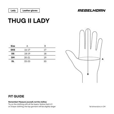 Rebelhorn St Long Lady Deri Motosiklet Eldiveni