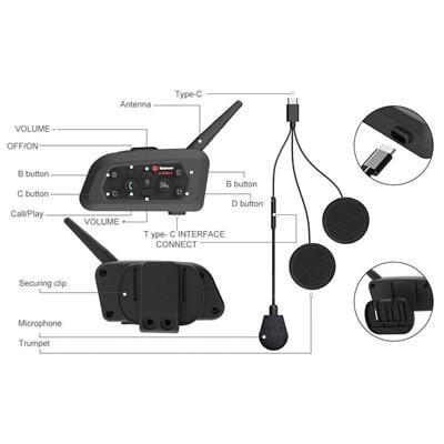Road Life V6PRO Bluetooth Interkom