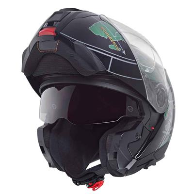 Schubert C5 Globe Green Çene Açılır Motosiklet Kask