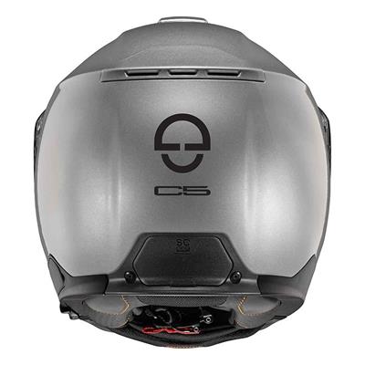 Schubert C5 Glossy Silver Çene Açılır Kask