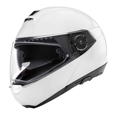 Schuberth C4 Pro Parlak Beyaz Kadın Çene Açılır Motosiklet Kaskı