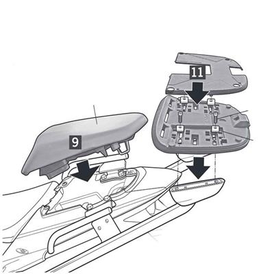 Shad Honda CB-500F 13-15 Arka Çanta Taşıyıcı