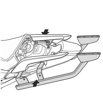 Shad Honda NC750X-750S (16>23) Arka Çanta Demiri H0NT75ST