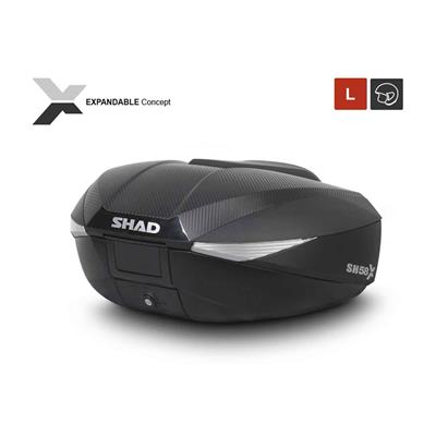 Shad Sh58x Arka Çanta Siyah Carbon (genişleyebilen Model)