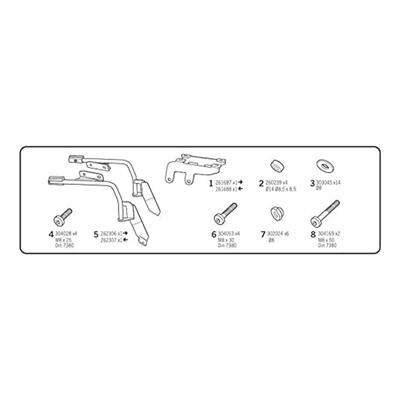 Shad Yamaha Mt07 2018 3P System Bağlantı Demiri