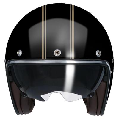 Shiro Jet&Cafe SH-SAGA Rock Steady Gold Açık Motosiklet Kaskı + Terek Hediye