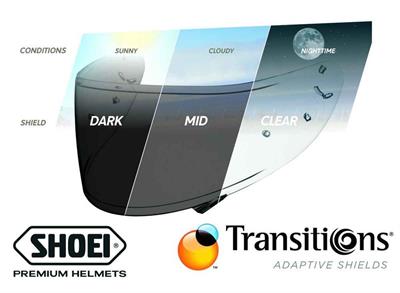 Shoei CWR-F2 NXR 2 - X-SPIRIT PRO Kask Camı - Vizör PhotoChromic