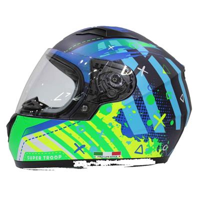 Sway 815 Mat Alien Çocuk Motosiklet Kaskı