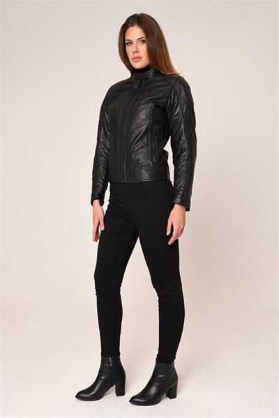 Vexo Moto Deri Kadın Motosiklet Montu